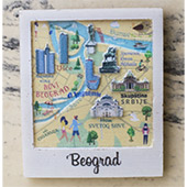 Magnet Map of Belgrade - new
