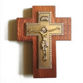 Crusifix on wooden cross