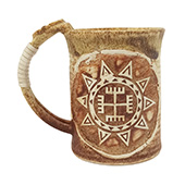 Stoneware mug HANDS OF GOD