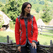 Woolen female jacket 6214