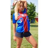 Womens serbian supporter jersey - blue