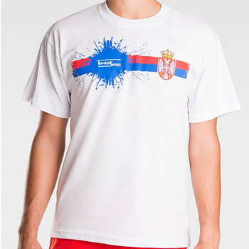 Offical T shirt of Serbia tennis team-1