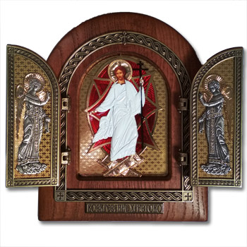 Triptych - ressurection of Christ