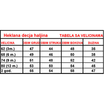 Heklani komplet - haljinica i bluzica (za devojčice do 1 godine) VK-014-6