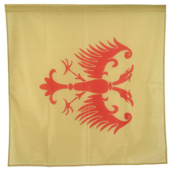 Жута мрежаста застава Грб Немањића 100 цм x 100 цм-1