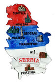 Magnet Serbian map