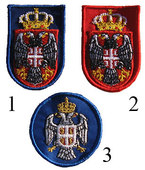 Serbian emblems for embroidment for caps 